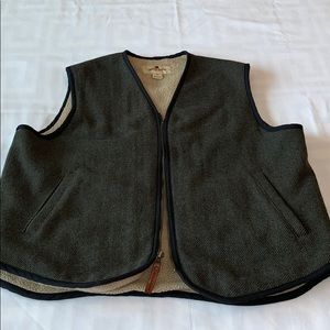 Woolrich green wool vest